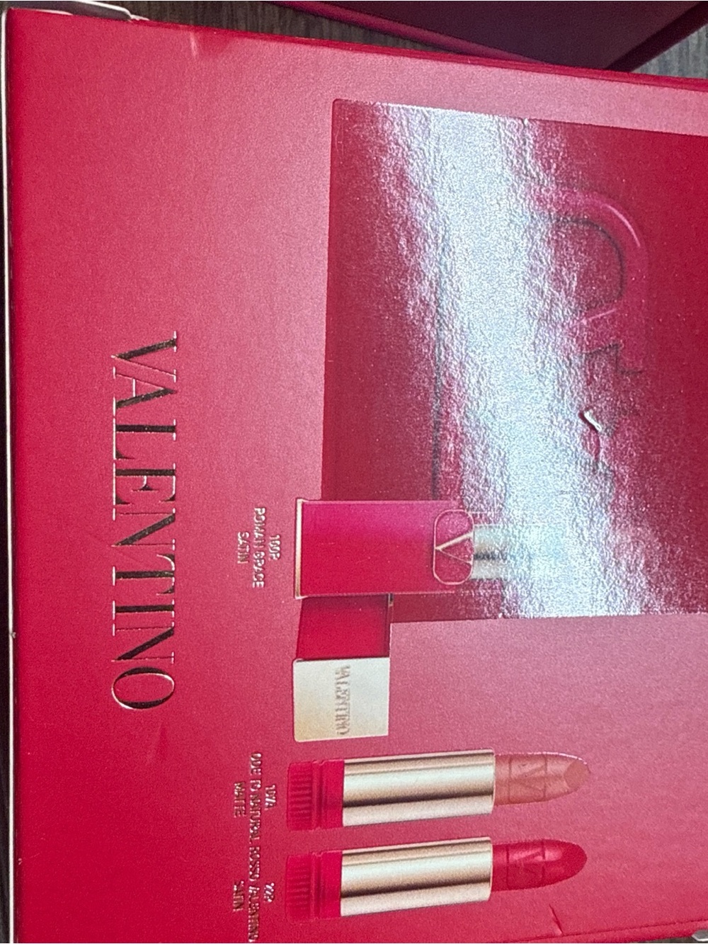 Valentino Women Makeup Lipstick Duo — Red and Nude